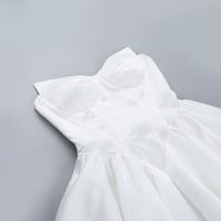 Sexy A-line one-shoulder dress with a waisted short skirt - Thumbnail 2