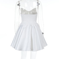 Sexy A-line one-shoulder dress with a waisted short skirt - Thumbnail 4