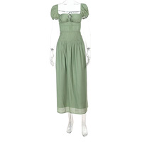 Sexy Lace-Up Backless French Dress - Thumbnail 6