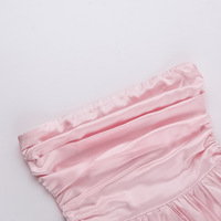 Sexy and elegant one-shoulder tube top A-line mini dress - Thumbnail 4