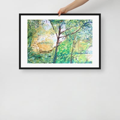 Framed canvas - beech road