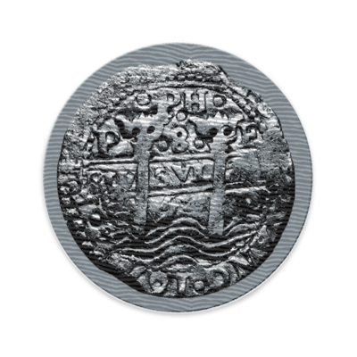 Coin Sunken Treasure Embroidered Patch No. 6