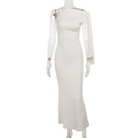 Sexy hip-hugging maxi skirt Fashionable simple strappy dress - Thumbnail 6