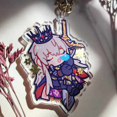 Love and deepspace Xavier King of Darknight Rafayel Sea God 3rd Myth keychain - Thumbnail 6