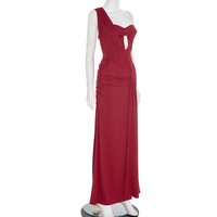 Temperament and fashionable one-shoulder backless dress - Thumbnail 5