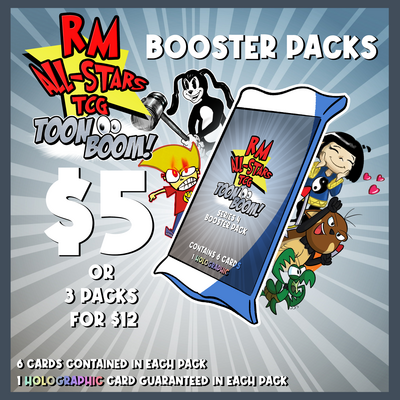 Booster packs - series 4 - toon boom - rm all-stars tcg