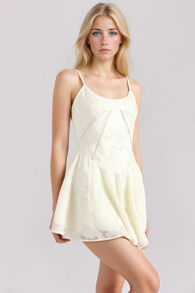 Lace suspender V-neck dress slim backless light dress party