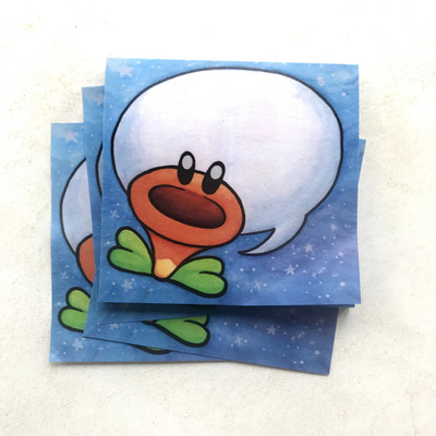 Tribute art - talking flower sticky notepad
