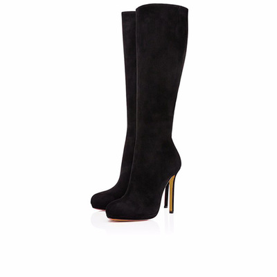 Women's round toe stiletto boots 2 colors