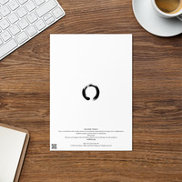 Enso Gold - Zen Buddhist Inspired Greetings Card - Thumbnail 1