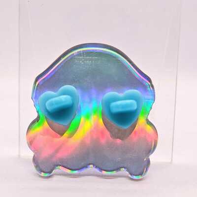 Holographic pin: moon jelly