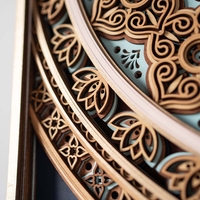 Gourd Wall Art: Blessing Motifs, Modern Home Decor,Laser Cut Wood  - Thumbnail 6