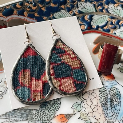 “Woven Together” earrings & ring set no.01