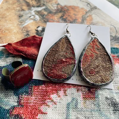“woven together” earrings & ring set no.02