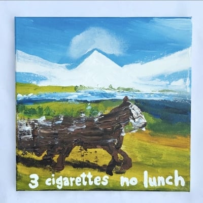 3 cigs no lunch