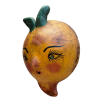 Coconut mask. Collectibles. Home decoration. Wall decoration. Interior decoration. Mexican mask. Mexican craft. Mexican Folk Art. - Thumbnail 2