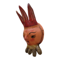 Coconut mask. Collectibles. Home decoration. Wall decoration. Interior decoration. Mexican mask. Mexican craft. Mexican Folk Art. - Thumbnail 2