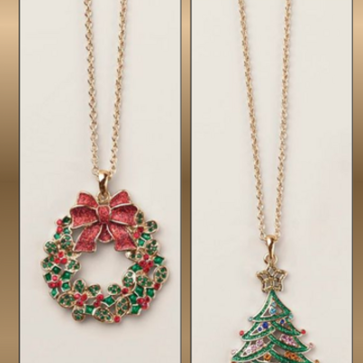 Festive holiday traditions necklace