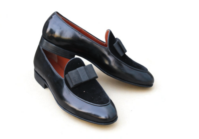 Crafted Leather Classic Men Black Calf Suede Leather Moccasin Loafers Dress Shoes