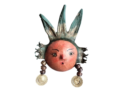 Coconut mask. Collectibles. Home decoration. Wall decoration. Interior decoration. Mexican mask. Mexican craft. Mexican Folk Art.