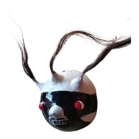 Vibrant Coconut mask. Collectibles. Home decoration. Wall decoration. Interior decoration. Mexican mask. Mexican craft. Mexican Folk Art. - Thumbnail 2