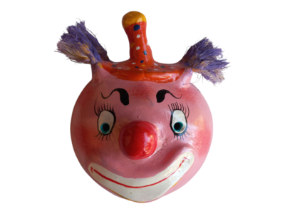 Vibrant Coconut mask. Collectibles. Home decoration. Wall decoration. Interior decoration. Mexican mask. Mexican craft. Mexican Folk Art.