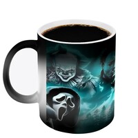 Horror Movie Teal Smoke Villains Magic Mug | Heat Reactive Color Changing MAGIC MUG (11oz) | Free Ship - Thumbnail 3