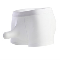 Wholesale 3PK Men's sexy underwear lingerie youth elephant tube physiological modal boxer briefs L430 - Thumbnail 3