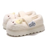 Cute Kitty Velcro Mary Jane Fleece Shoes - Thumbnail 6