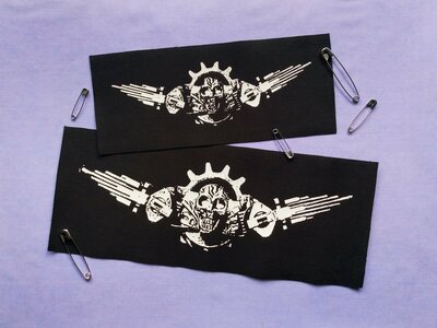 Industrial Skull Cyberpunk Patches