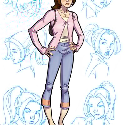 Kitty pryde model sheet - Thumbnail 1