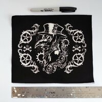 Plague Doctor Goth Steampunk Patch - Thumbnail 1