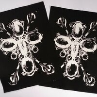 Industrial Mechanical Goth Cross Patch - Thumbnail 3