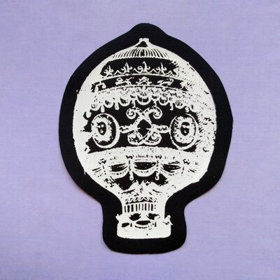 Hot air balloon steampunk patch