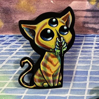 SEPTUAGESIMA THE BURDEN  Alien Kitty Magnet
