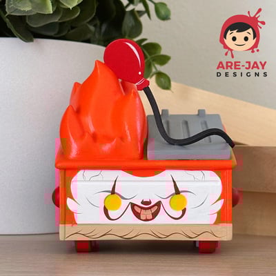 1/1 pennywise dumpster fire custom!