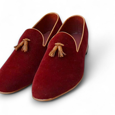 Crafted Leather Classic Suede Leather Men Tassel Loafers Dress Shoes
