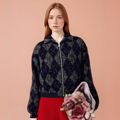Casual loose design long-sleeved jacket