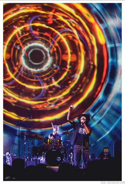 "Setting Sun II" Sacramento 24.05.13 - Pearl Jam Dark Matter Tour - large giclée print 16" x 24"