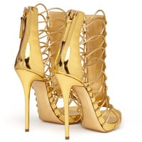 Open heel zipper thin strap high heel women's handmade sandals 2 colors - Thumbnail 3