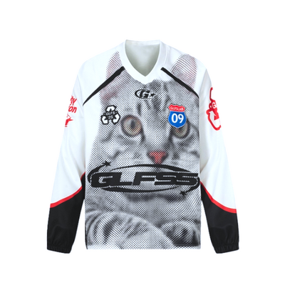 CAT JERSEY T SHIRT
