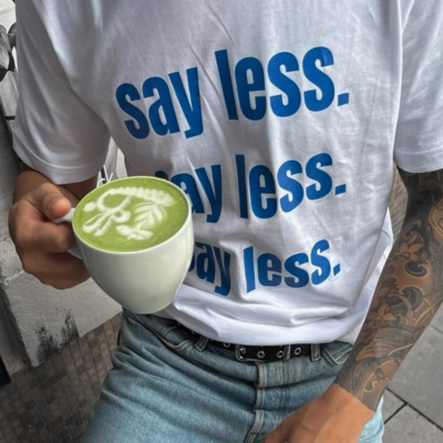 Free shipping-say less tee