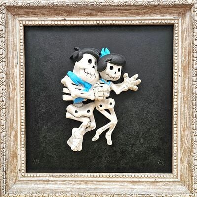 Art sculpture by rx strip "sleeping together (museum ed)" - Thumbnail 3