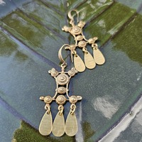 Brass Paddle Earrings  - Thumbnail 2