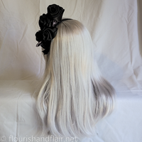 Black Rose Headband - Thumbnail 2