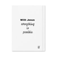 Faith Moves Mountains Hardcover journal matte - Thumbnail 1