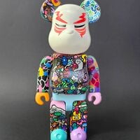 Custom Bearbrick 400% by Swaggerassic "Tattooed Oni” - Thumbnail 1