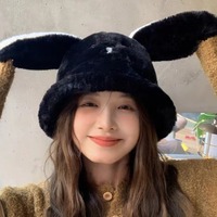 Cute Long Ears Puppy Plush Hat - Thumbnail 1