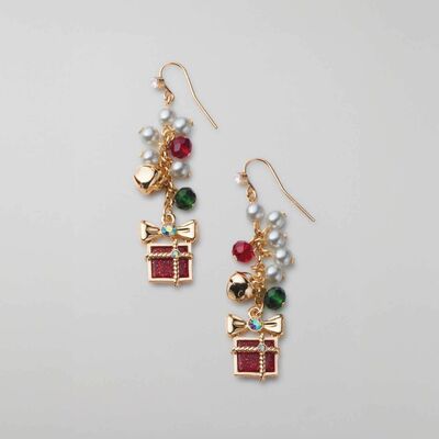 Pearly wrapped presents earrings - final sale