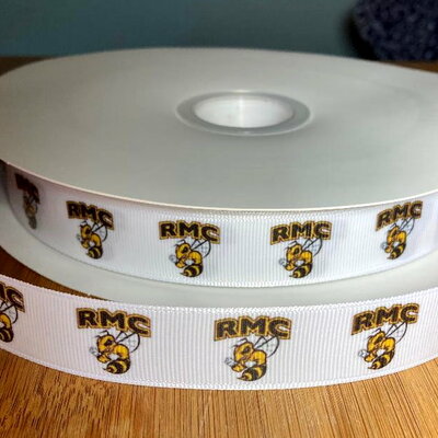 7/8" randolph macon college rmc inspired custom printed grosgrain ribbon